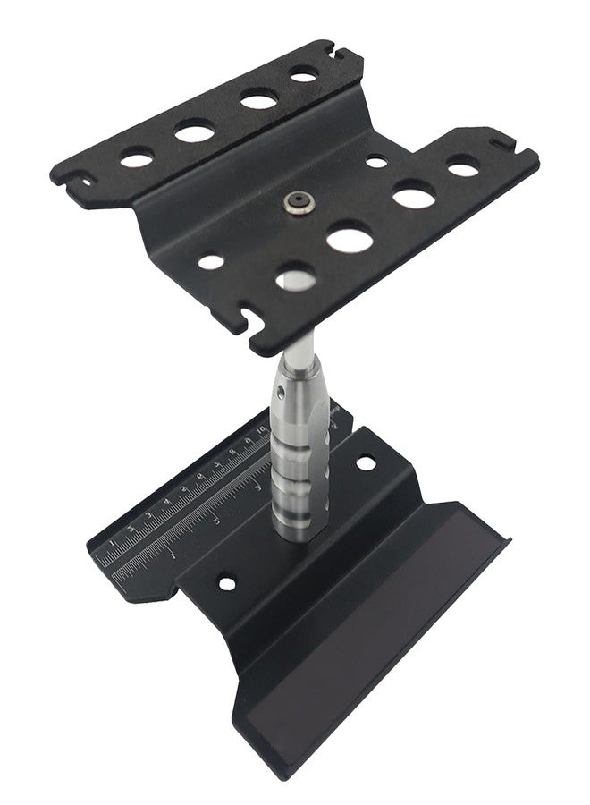 RC Lelut RC Car Stand RC Repair Stand 360 Degree Rotation Lift or Lower for Traxxas Arrma Redcat Axial RC4WD HSP Losi 1/8 1/10 1/12 1/16 Scale RC Crawler Car Truck Buggies (Black) - Image 1